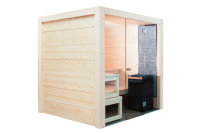 Harvia Solide Design Massivholz Sauna Kabine aus 49mm...