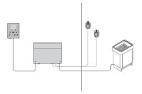 Harvia Saunasteuerung Steuergerät für Bio/Combi Saunaofen Xenio WiFi CX110C bis 11kW Ofenleistung
