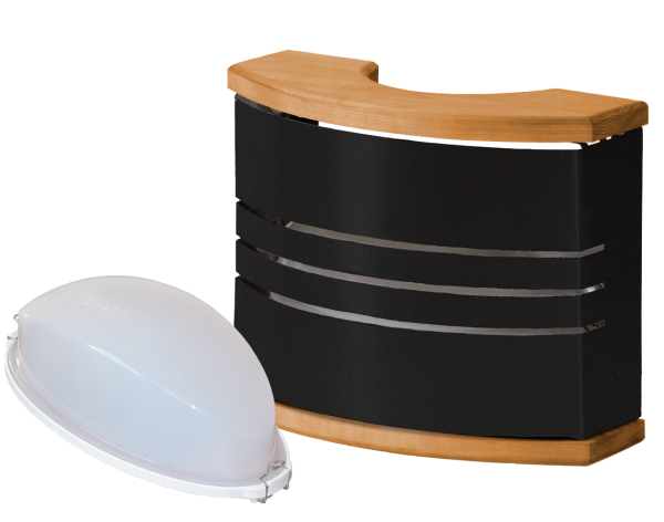 Harvia Legend Saunabeleuchtung black edition inkl. Lampe Modell SAS21107